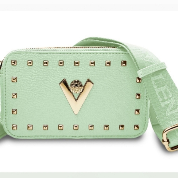 Valentino Orlandi Mint green double zip camera bag $159 MSRP NWT 🎉Host Pick🎉 - Picture 3 of 12